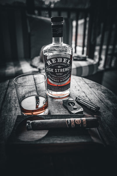 Whiskey Barrel Stave Cigar Rest & Ashtray